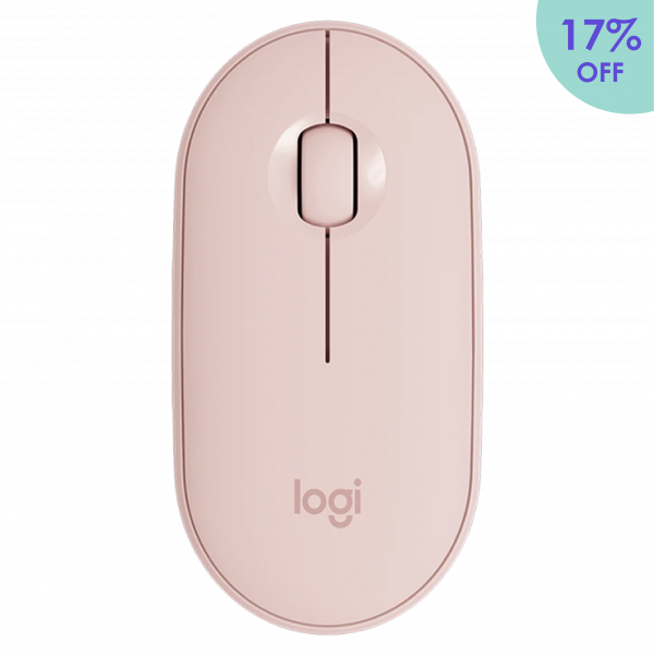 Logitech M350 Pebble Wireless Mouse - Rose