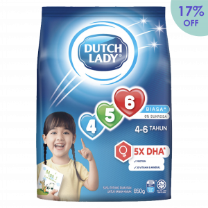 Dutch Lady® 456 Growing Up Milk <br>- Plain 850g