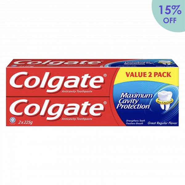 Colgate Great Regular 225g <br>(Super Value 2-Packs)