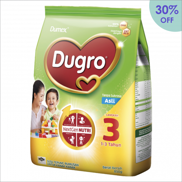Dumex Dugro® 3 NextGen NUTRI <br>(1-3 Years) - Regular 850g