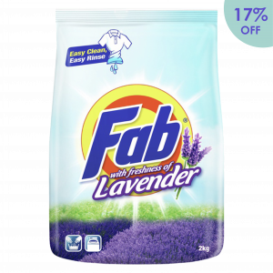 Fab Lavender Laundry Detergent <br>Powder 2.1kg