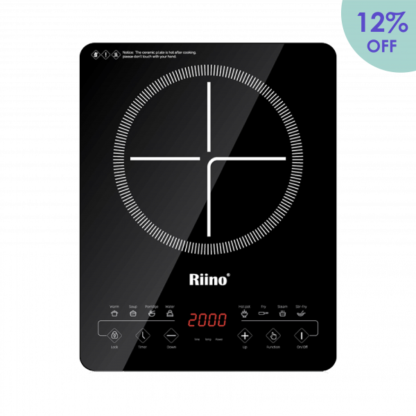 Riino Ultra Slim Induction Cooker <br>A37 Black
