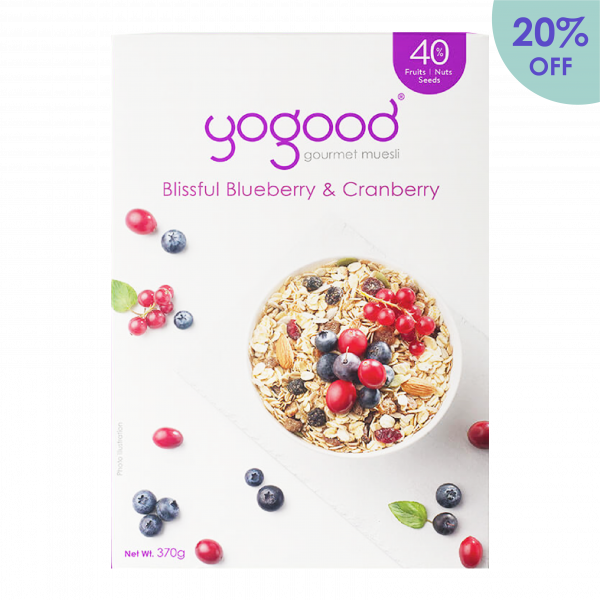 Yogood Blissfull Blueberry & <br>Cranberry Gourmet Muesli 360g