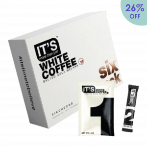 Aik Cheong IT’S Six Pack <br>- White Coffee Salted Gula Melaka 186g