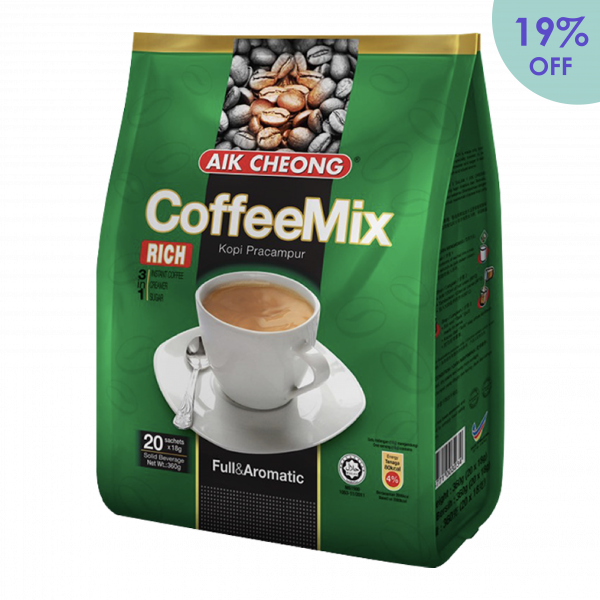 Aik Cheong 3in1 Coffee Mix <br>(20's x 18g) - Rich