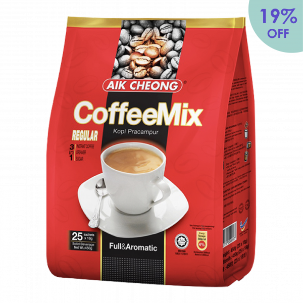 Aik Cheong 3in1 Coffee Mix <br>(25's x 18g) - Regular