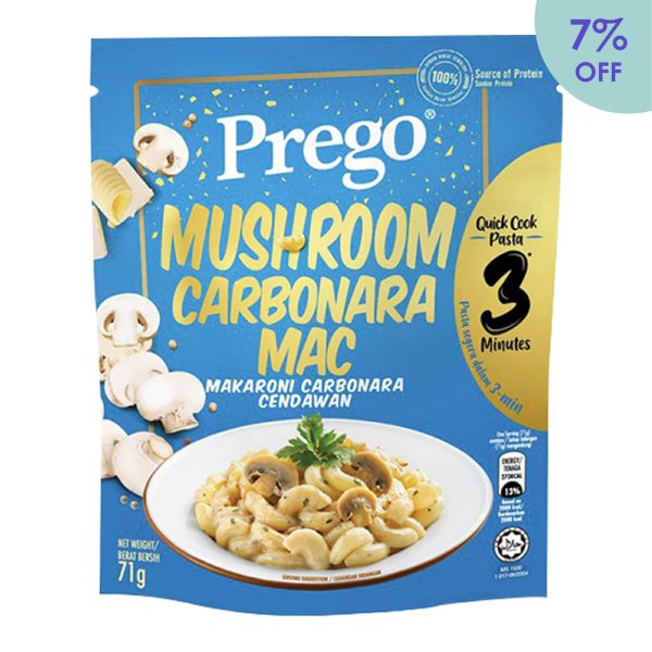 Prego Quick Cook Pasta 71g <br>- Mushroom Carbonara Mac