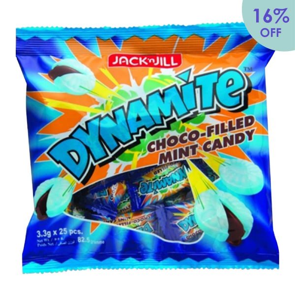 JACK'n JILL Dynamite Candies <br>(25's x 3.3g) - Choco Filled Mint